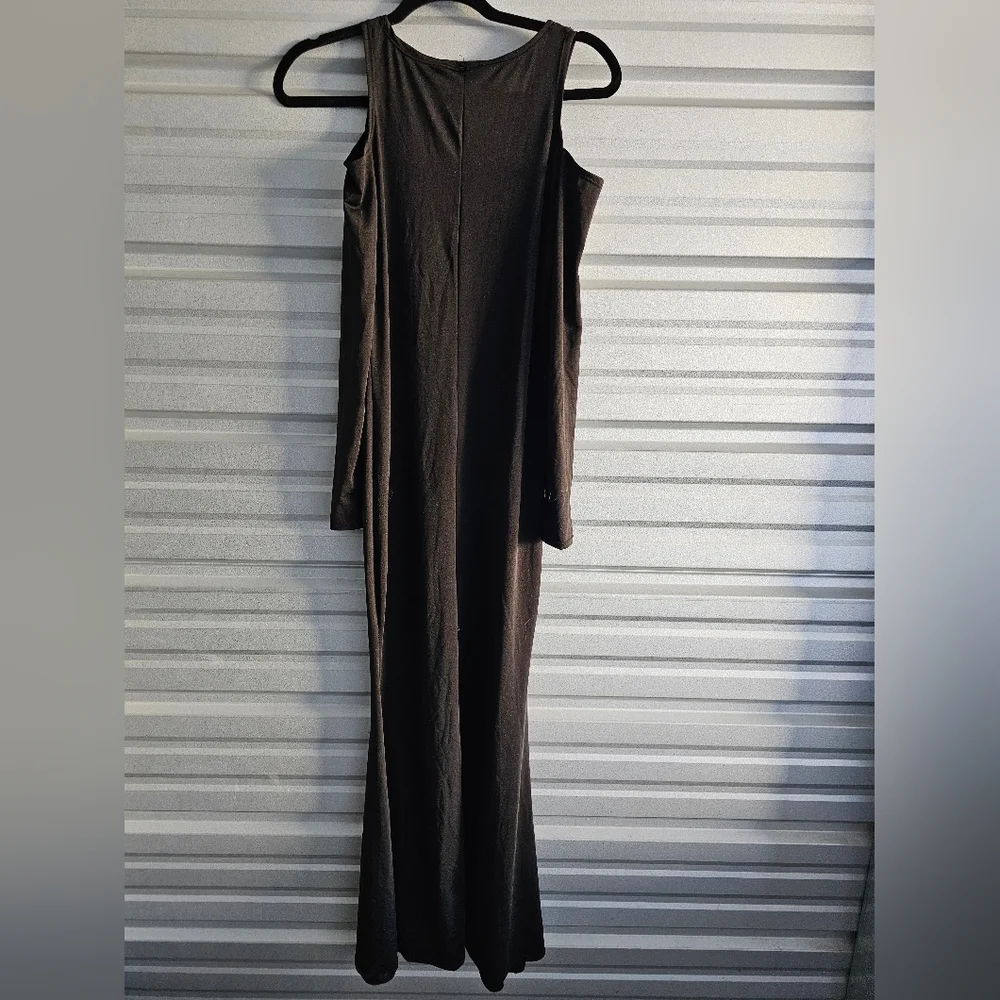 Women's Bone Appétit Skeleton Long Dress Costume - Picture 8 of 10